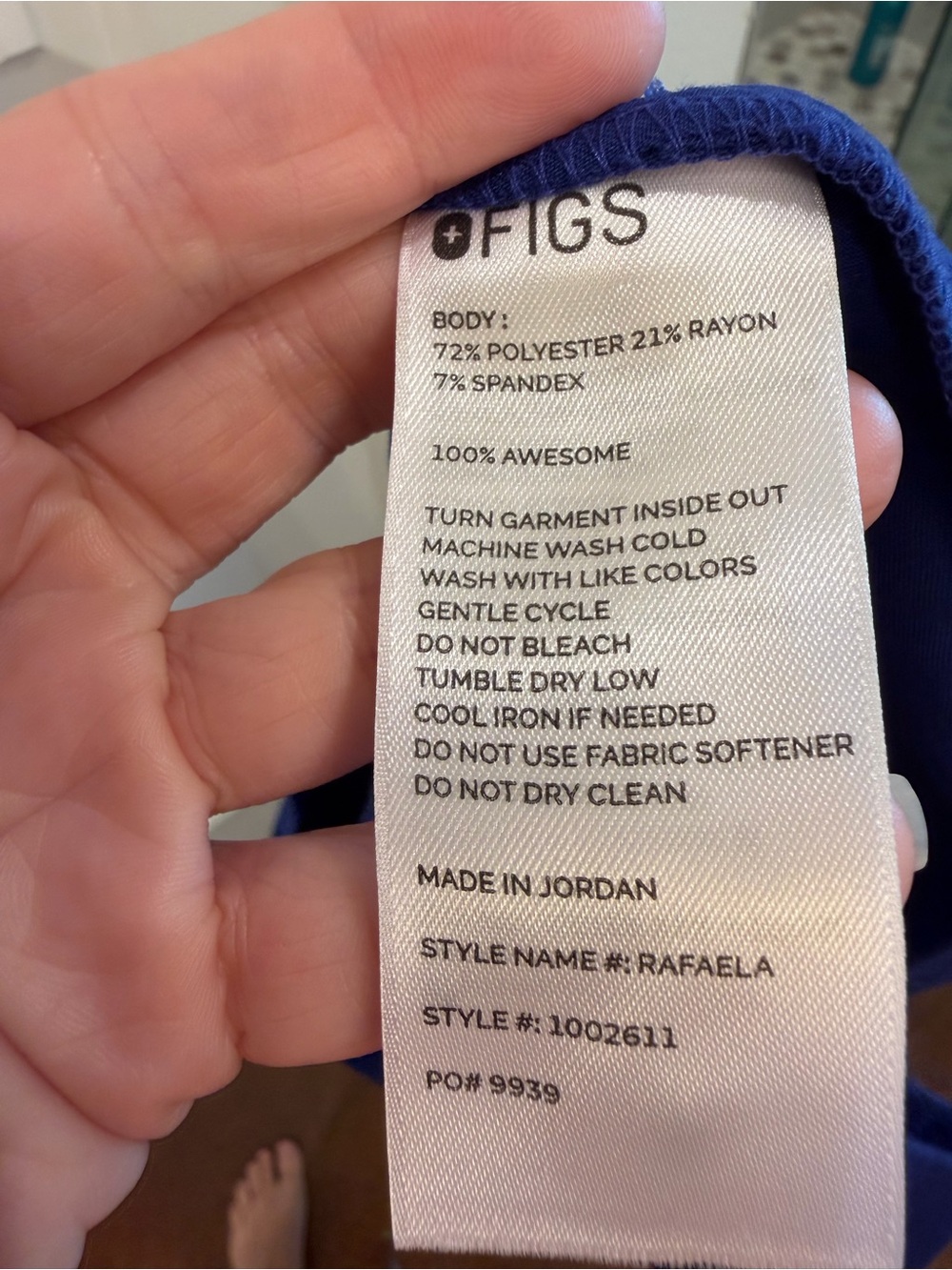 Figs Deep Royal Blue Rafaela - Picture 3 of 3